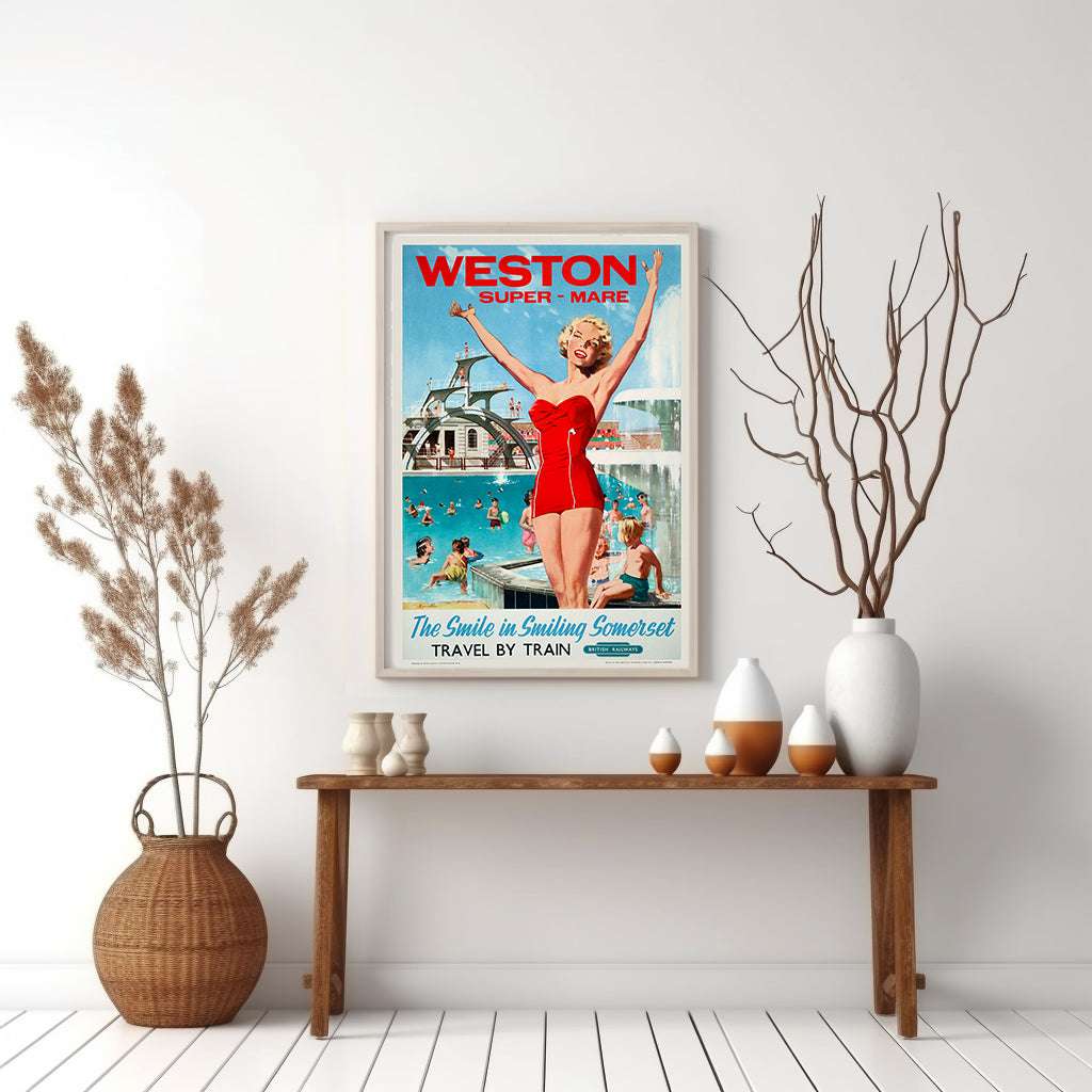 Weston Super Mare - Vintage Travel Poster – Travel Posters